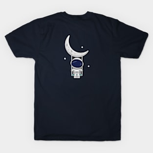 astronaut and moon T-Shirt